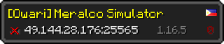 Userbar 320x64 in minecraft style for 49.144.28.176:25565