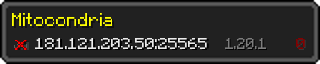 Userbar 320x64 in Minecraft-Stil für den Server 181.121.203.50:25565