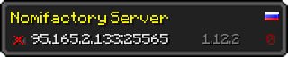 Userbar 320x64 in Minecraft-Stil für den Server 95.165.2.133:25565