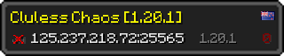 Userbar 320x64 in minecraft style for 125.237.218.72:25565