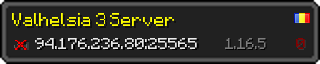 Userbar 320x64 in minecraft style for 94.176.236.80:25565