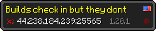 Userbar 320x64 in Minecraft-Stil für den Server 44.238.184.239:25565