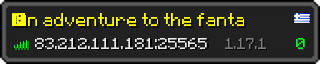 Userbar 320x64 in minecraft style for 83.212.111.181:25565