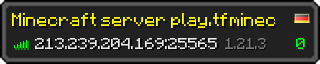 Userbar 320x64 in Minecraft-Stil für den Server 213.239.204.169:25565