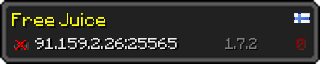 Userbar 320x64 in Minecraft-Stil für den Server 91.159.2.26:25565