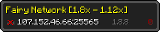 Userbar 320x64 in minecraft style for 107.152.46.66:25565