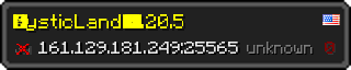 Userbar 320x64 in minecraft style for 161.129.181.249:25565