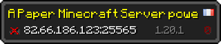 Userbar 320x64 in Minecraft-Stil für den Server 82.66.186.123:25565