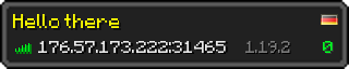 Userbar 320x64 in Minecraft-Stil für den Server 176.57.173.222:31465