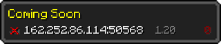 Userbar 320x64 in Minecraft-Stil für den Server 162.252.86.114:50568