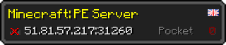 Юзербар 320x64 у стилі майнкрафт для сервера 51.81.57.217:31260