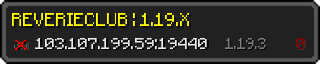 Userbar 320x64 in Minecraft-Stil für den Server 103.107.199.59:19440