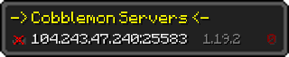 Userbar 320x64 in minecraft style for 104.243.47.240:25583