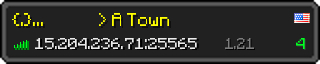 Userbar 320x64 in Minecraft-Stil für den Server 15.204.236.71:25565