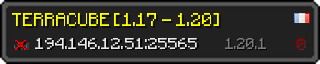 Userbar 320x64 in minecraft style for 194.146.12.51:25565