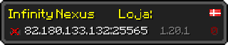 Userbar 320x64 in minecraft style for 82.180.133.132:25565