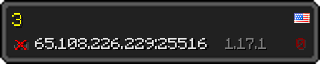 Userbar 320x64 in Minecraft-Stil für den Server 65.108.226.229:25516