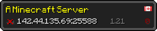 Userbar 320x64 in minecraft style for 142.44.135.69:25588