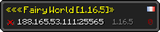 Userbar 320x64 in Minecraft-Stil für den Server 188.165.53.111:25565