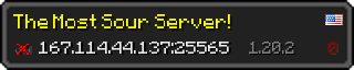 Userbar 320x64 in Minecraft-Stil für den Server 167.114.44.137:25565