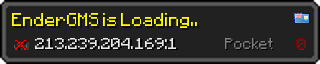 Userbar 320x64 in Minecraft-Stil für den Server 213.239.204.169:1