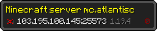 Userbar 320x64 in minecraft style for 103.195.100.145:25573