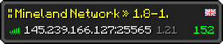 Userbar 320x64 in minecraft style for 145.239.166.127:25565