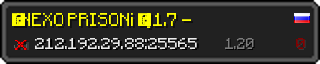 Userbar 320x64 in minecraft style for 212.192.29.88:25565