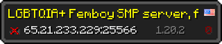 Userbar 320x64 in minecraft style for 65.21.233.229:25566