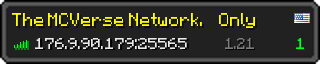 Userbar 320x64 in minecraft style for 176.9.90.179:25565