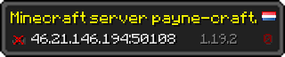 Userbar 320x64 in minecraft style for 46.21.146.194:50108