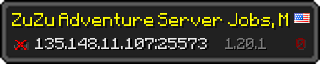 Userbar 320x64 in Minecraft-Stil für den Server 135.148.11.107:25573