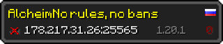 Userbar 320x64 in Minecraft-Stil für den Server 178.217.31.26:25565