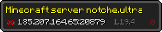 Userbar 320x64 in minecraft style for 185.207.164.65:20879