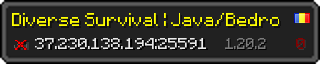 Userbar 320x64 in Minecraft-Stil für den Server 37.230.138.194:25591