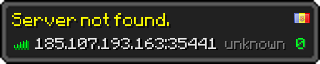 Userbar 320x64 in minecraft style for 185.107.193.163:35441