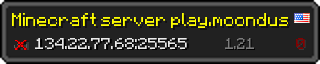 Userbar 320x64 in Minecraft-Stil für den Server 134.22.77.68:25565