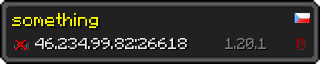 Userbar 320x64 in minecraft style for 46.234.99.82:26618