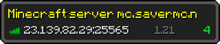 Userbar 320x64 in minecraft style for 23.139.82.29:25565