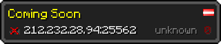 Userbar 320x64 in minecraft style for 212.232.28.94:25562