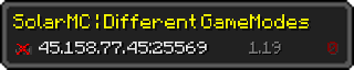 Userbar 320x64 in Minecraft-Stil für den Server 45.158.77.45:25569