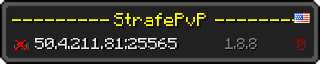 Userbar 320x64 in Minecraft-Stil für den Server 50.4.211.81:25565