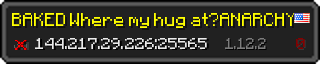 Userbar 320x64 in Minecraft-Stil für den Server 144.217.29.226:25565