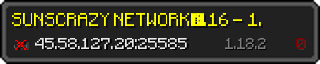 Userbar 320x64 in minecraft style for 45.58.127.20:25585