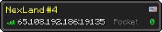 Userbar 320x64 in minecraft style for 65.108.192.186:19135