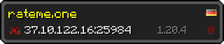 Userbar 320x64 in Minecraft-Stil für den Server 37.10.122.16:25984