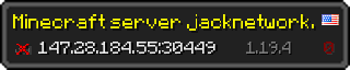 Userbar 320x64 in Minecraft-Stil für den Server 147.28.184.55:30449