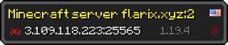 Userbar 320x64 in Minecraft-Stil für den Server 3.109.118.223:25565