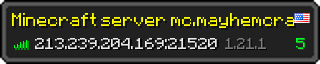 Юзербар 320x64 у стилі майнкрафт для сервера 213.239.204.169:21520