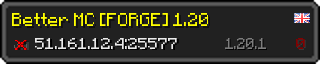 Userbar 320x64 in minecraft style for 51.161.12.4:25577